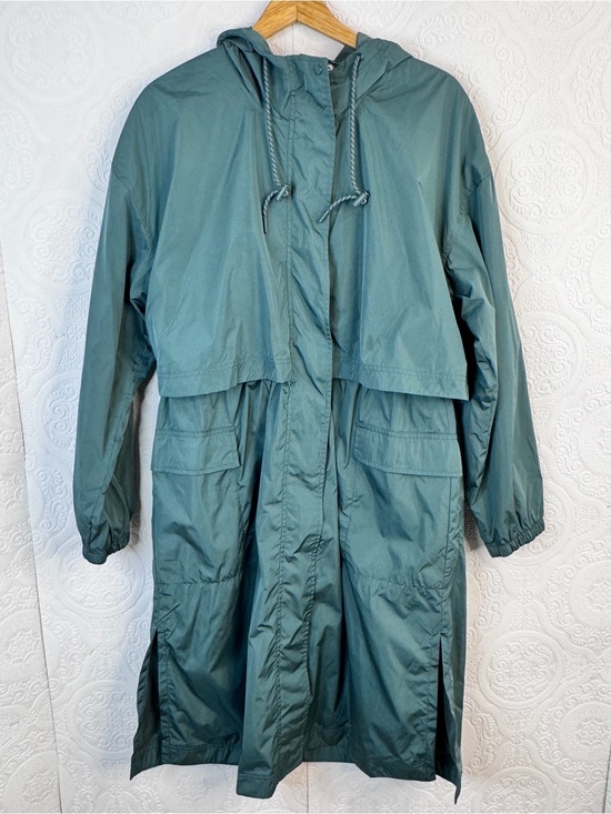 Old Navy Jackets & Blazers - Old Navy Active Rain Coat Water Resistant Windbreaker Trench Length Large Green